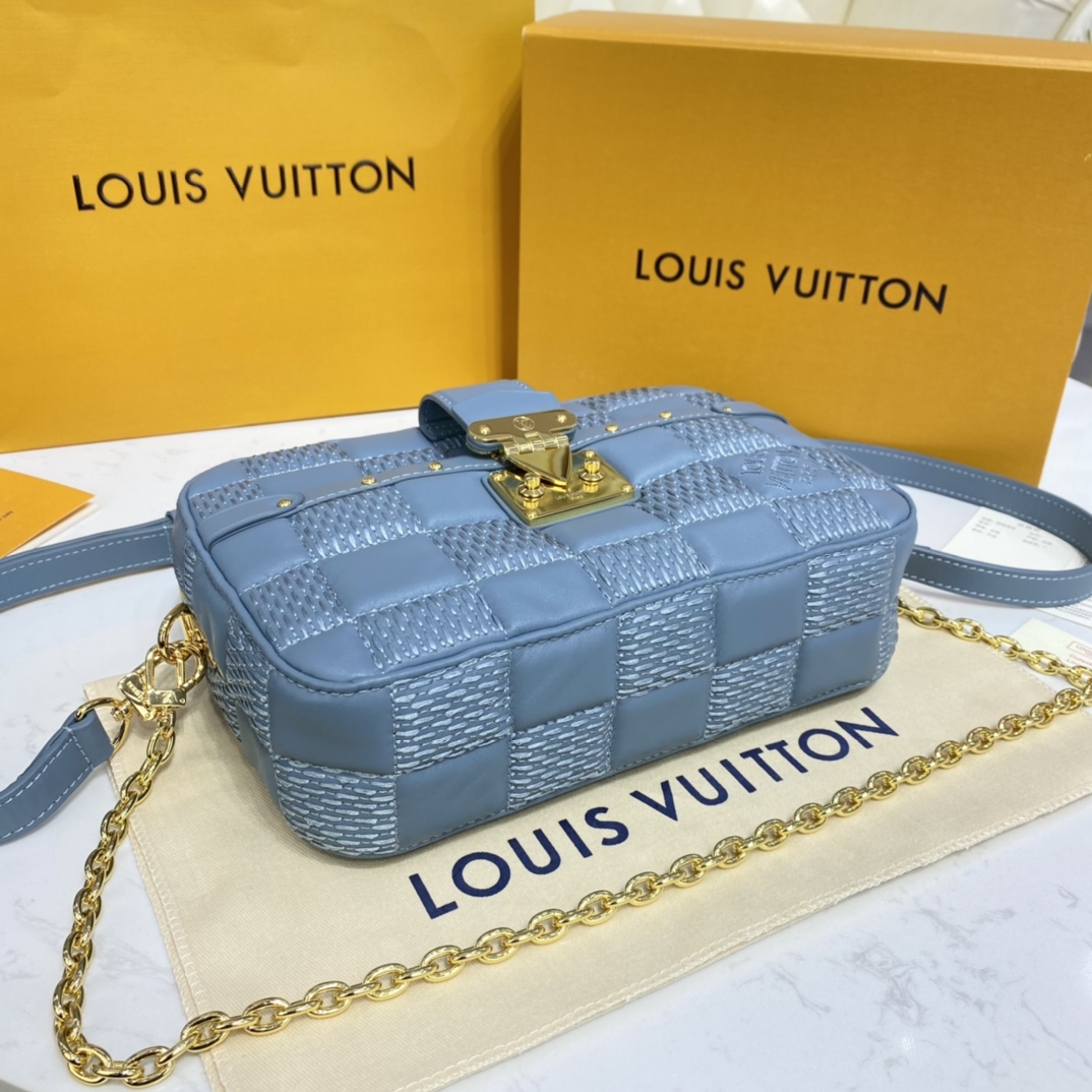 Louis Vuitton TROCA PM Handbag M59115 Glacier Blue